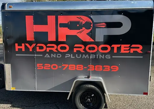 hydro rooter and plumbing truck