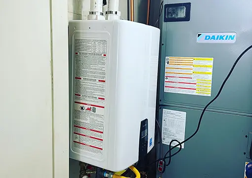 tankless water heater installation